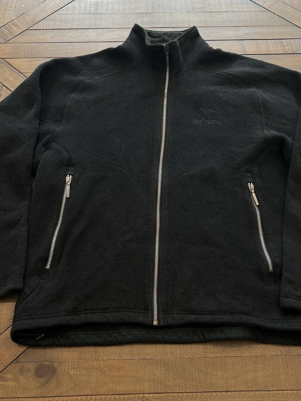 ARC’TERYX Rare Wool Cashmere Blend Men’s Jacket - Size Large Black Vintage
